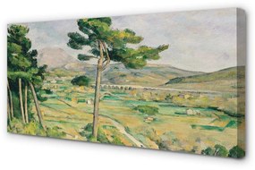 Duży obraz na płótnie Góra Św. Wiktorii i wiadukt w dolinie rzeki Arc - Paul Cézanne