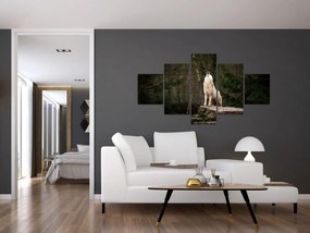 Obraz - Wycie wilka (125x70 cm)