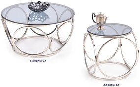 Okrągła ława w stylu glamour F3-R76