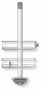 Simplehuman Regulowany uchwyt na drzwi prysznicowe z półkami