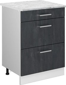 Szafka dolna do kuchni czarny beton 60x60x81.6 r-line