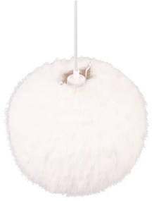 Kremowa lampa wisząca ø 35 cm Furry – Trio