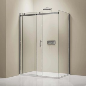 Kabina prysznicowa z drzwiami przesuwnymi EX8068 mm Nano prawdziwe szkło - 90 x 120 x 195 cm - Możliwość wyboru montażu
