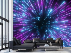 Fototapeta - Neonowe pomieszczenie (196x136 cm)