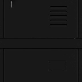 Szafka skrytkowa socjalna BHP metalowa MARCIN, 900 x 1850 x 400 mm, czarna