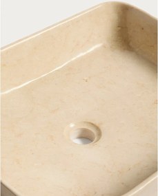 Beżowa kamienna umywalka 55x35 cm Darnen – Kave Home