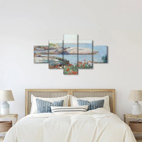 Obraz - Childe Hassam, Poppies,  Isles of Shoals, reprodukcje (125x70 cm)