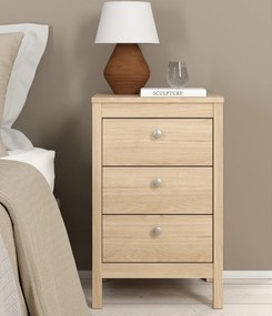 Szafka nocna z 3 szufladami Madrid, jackson hickory
