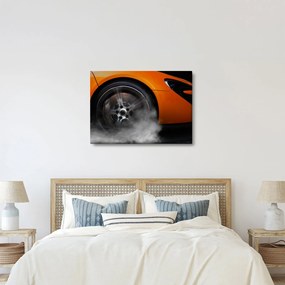 Obraz - Pomarańczowy samochód sportowy (70x50 cm)