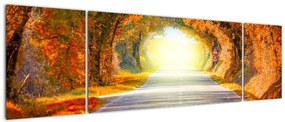 Obraz - Brama wykonana z koron drzew (170x50 cm)