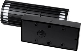 Kinkiet zewnętrzny czarny z czujnikiem ruchu 2-punktowy - Boris