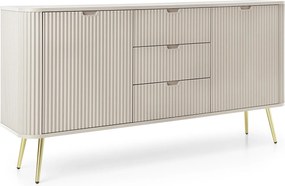 Komoda kaszmirowa, nogi: złote, 168 x 87 x 39 cm