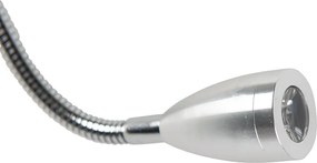 Nowoczesna lampa ścienna biała z białym kloszem - Brescia