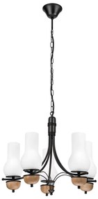 Brilagi - LED Żyrandol na łańcuchu COTTAGE 5xE14/40W/230V buk/biały