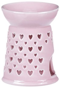 Porcelanowa lampa do aromaterapii Pink, 11 x 11 x14 cm