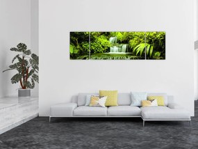 Obraz - Indonezyjskie wodospady (170x50 cm)