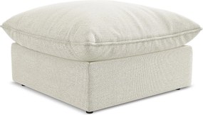 Pufa - z tkaniny bouclé - piaskowy - MANAO