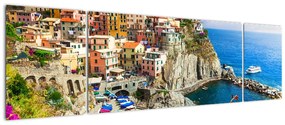 Obraz - Włoska wioska Manarola (170x50 cm)
