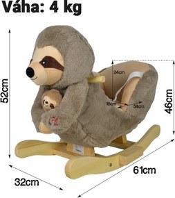 Fotel bujany Infantastic z efektami dźwiękowymi, 61x32x52cm