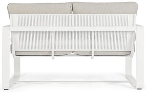 Biała aluminiowa sofa ogrodowa Merrigan – Bizzotto