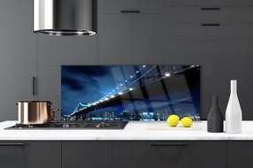 Panel Szklany do Kuchni Panorama Nowoczesnego Mostu