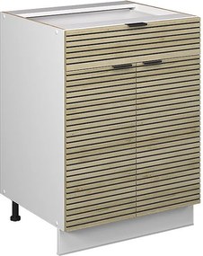 Szafka dolna do kuchni panel dębowy 60x51.6x82 fame-line