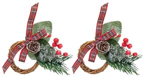 Obrączki na serwetki świąteczne, 2 szt.