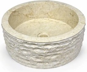 DIVERO Umywalka nablatowa z naturalnego kamienia Roma