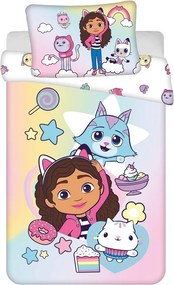 Bawełniana pościel dziecięca do łóżeczka 100x135 cm Gabby's Dollhouse "Sugar Dream" – Jerry Fabrics