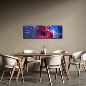 Obraz - Energia Wszechświata (z zegarem) (90x30 cm)