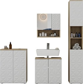 Zestaw mebli łazienkowych biały 60x30x57 edge