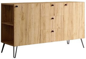 Lewostronna komoda z szufladami dąb craft N9-B05