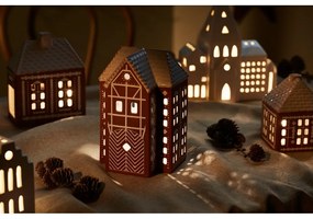 Kamionkowy świecznik na świeczkę typu tealight Gingerbread Lighthouse – Kähler Design