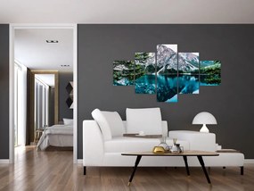 Obraz jeziora w Alpach (125x70 cm)