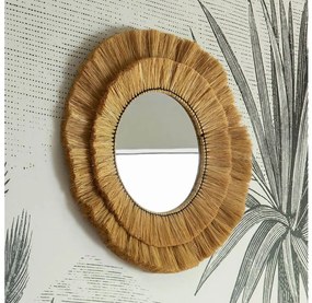 Atmosphera - Lustro ścienne ALBA pr. 57 cm z rafii