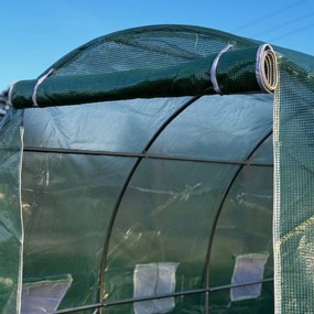 Tunel foliowy ogrodowy GHT-600300 - szklarnia ogrodowa z oknami, 6x3 m, 18 m2