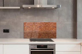 Szklany Panel Rustykalny Mur Ceglany