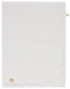 Biały koc dziecięcy z materiału sherpa 100x77 cm – Meowbaby