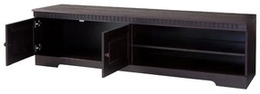 Brązowa szafka pod TV z litego drewna sosnowego 45x44 cm Cubrix – Støraa