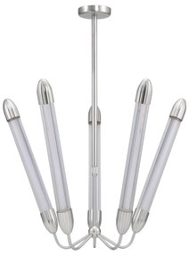 Stalowa lampa wisząca w kolorze srebra ze szklanym kloszem ø 86 cm Lemon Squeeze – UMAGE