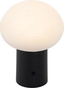 Lampa stołowa czarna, w tym LED, 3-stopniowy ściemniacz, ładowalna - Louise