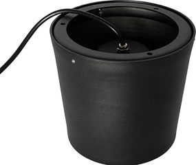 Nowoczesny reflektor ogrodowy czarny okrągły IP65 AR111 - Lennard