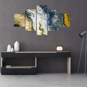 Obraz - Złota abstrakcja (125x70 cm)