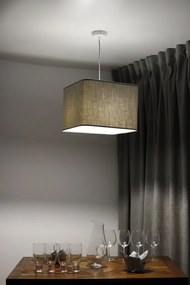 Lampa wisząca KWADRO LEN 010-40w30 beżowa/szara BPS KONCEPT