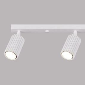 Listwa oświetleniowa 4-punktowa KARBON 4L biała ryflowana SOLLUX  LIGHTING