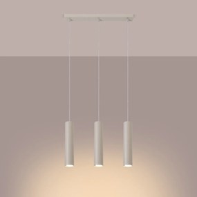 Lampa wisząca LAGOS 3L beżowa SOLLUX  LIGHTING