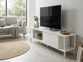 PROMOCJA Stolik RTV PARIS 150 cm, biały II. jakość