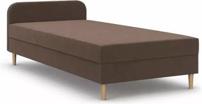 Łóżko kontynentalne Peggie 80x200 / 90x200 / 120x200 z wbudowanym materacem bonellowym