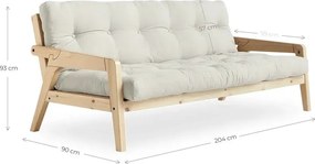 Różowa rozkładana sofa 190 cm Grab Clear – Karup Design