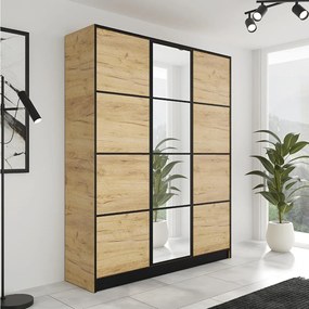 Szafa EDEN 3D M2 Dąb Craft Złoty